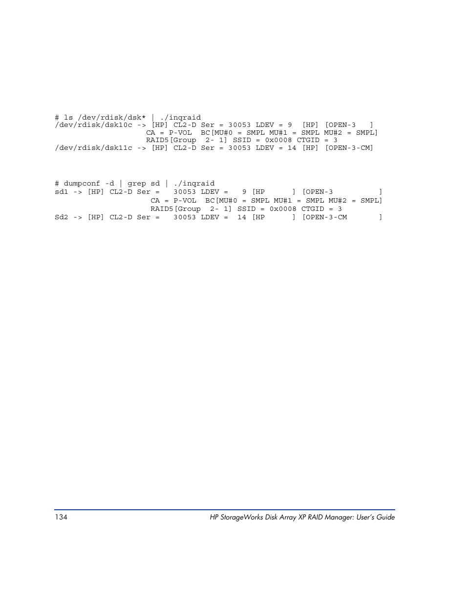 HP XP RAID Manager Software User Manual | Page 134 / 416