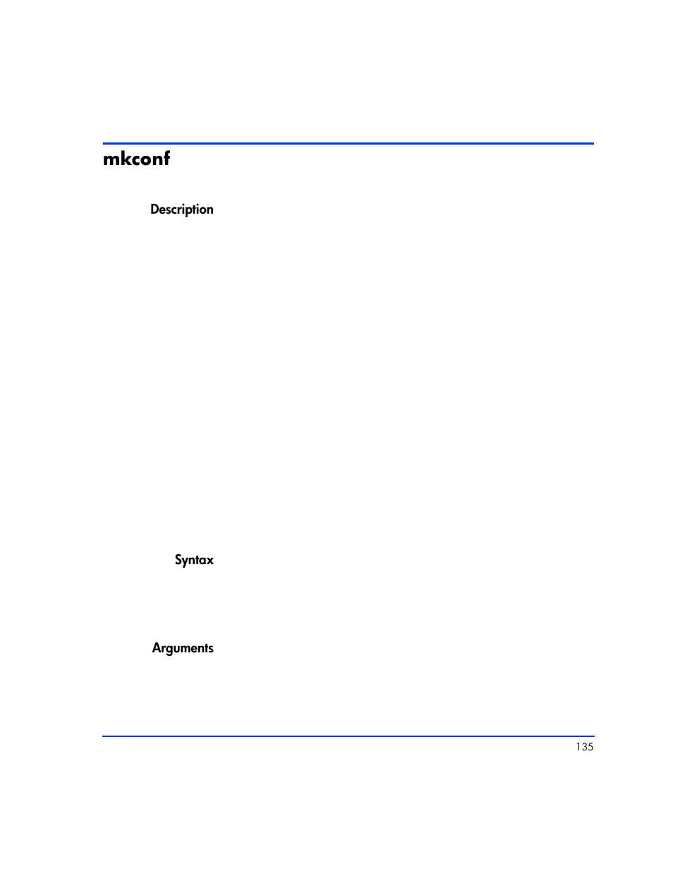Mkconf, Mkconf 135 | HP XP RAID Manager Software User Manual | Page 135 / 416