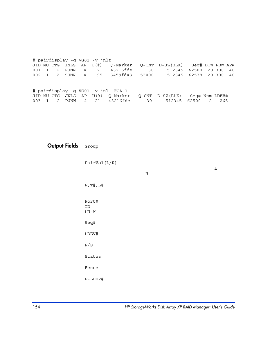 HP XP RAID Manager Software User Manual | Page 154 / 416