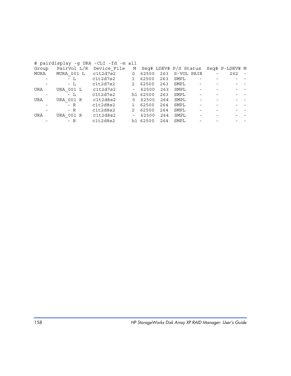 HP XP RAID Manager Software User Manual | Page 158 / 416