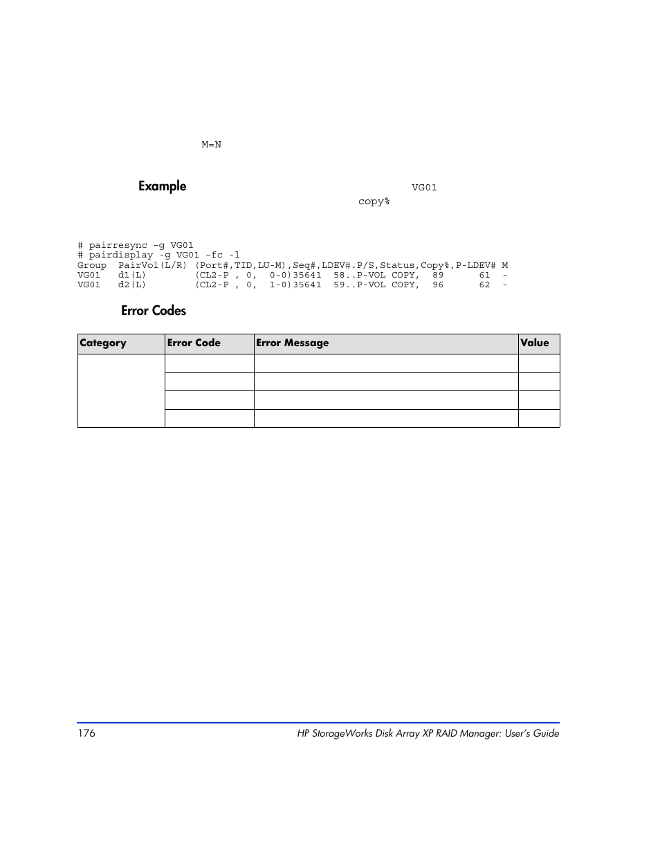 HP XP RAID Manager Software User Manual | Page 176 / 416