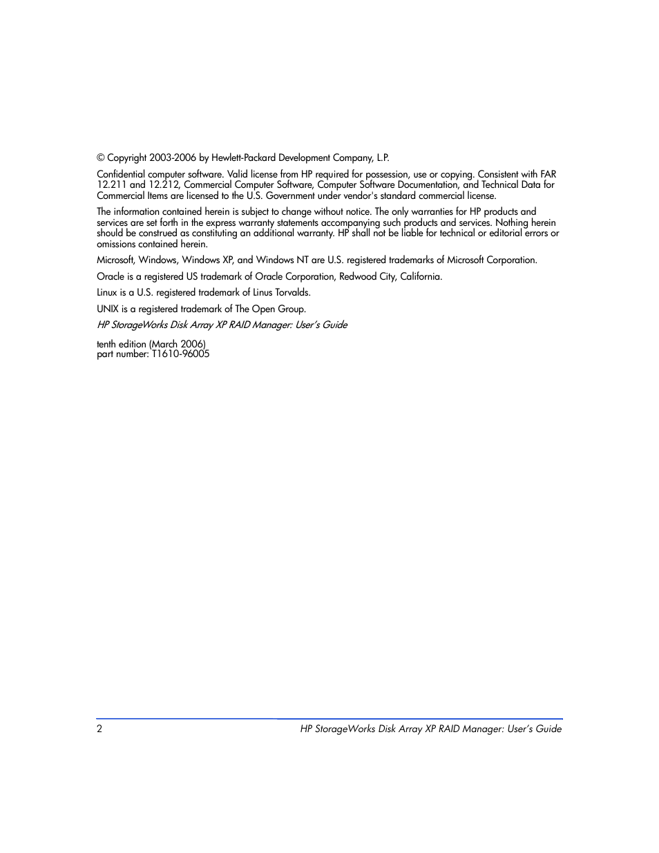 HP XP RAID Manager Software User Manual | Page 2 / 416