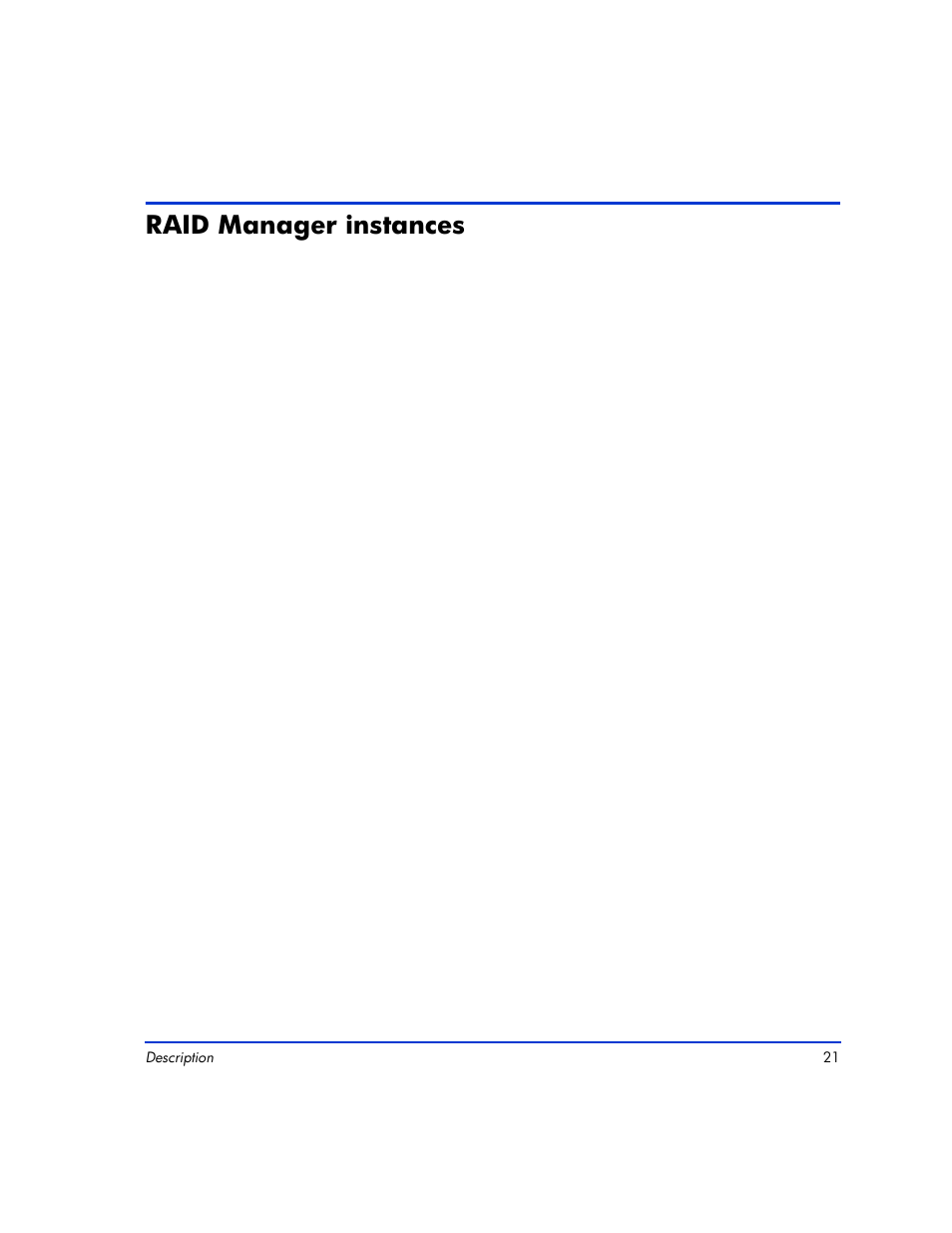 Raid manager instances, Raid manager instances 21 | HP XP RAID Manager Software User Manual | Page 21 / 416
