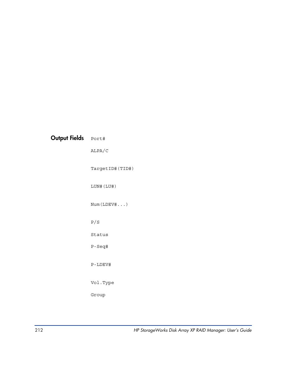 HP XP RAID Manager Software User Manual | Page 212 / 416