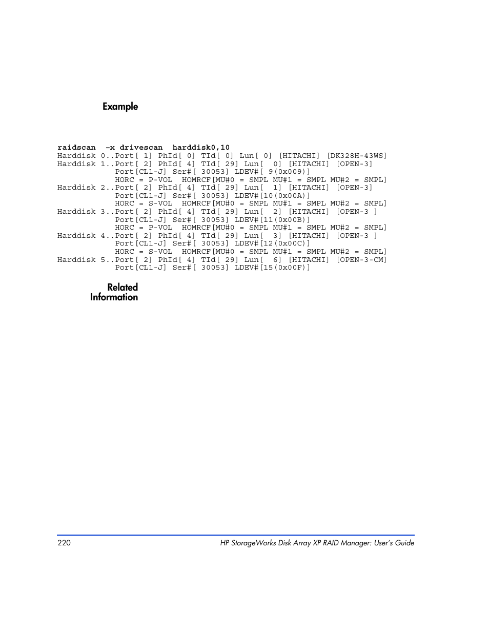 HP XP RAID Manager Software User Manual | Page 220 / 416