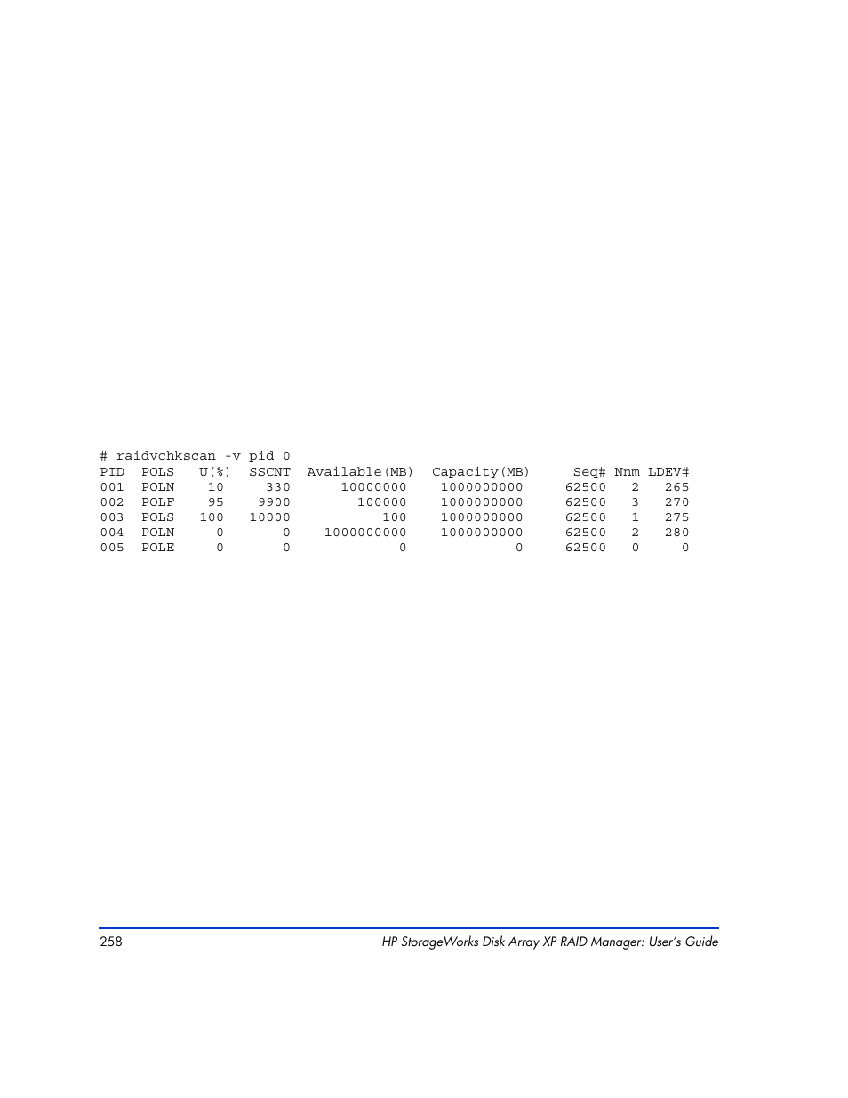 HP XP RAID Manager Software User Manual | Page 258 / 416