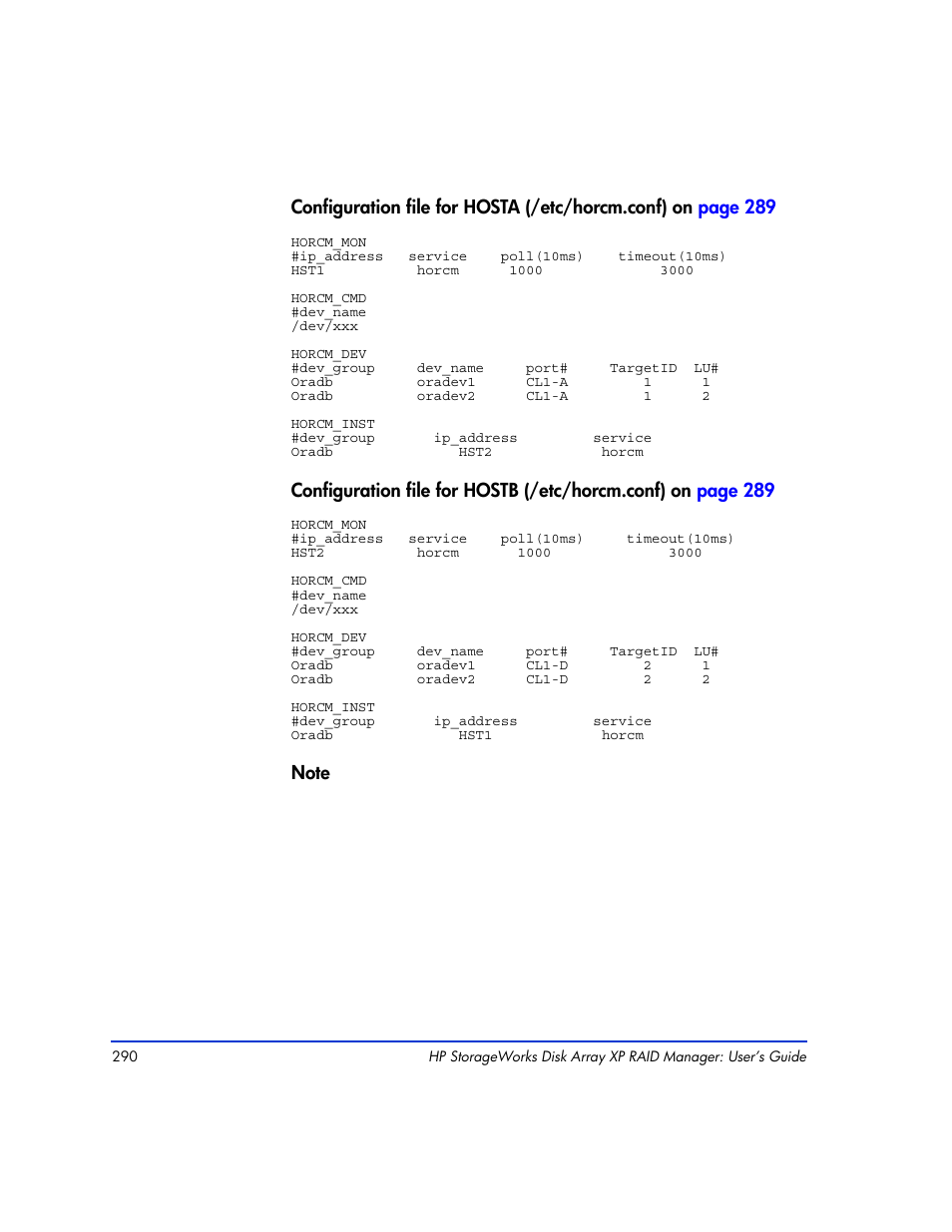 HP XP RAID Manager Software User Manual | Page 290 / 416