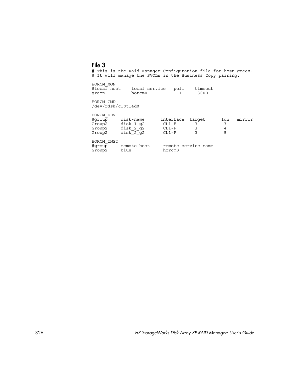 File 3 | HP XP RAID Manager Software User Manual | Page 326 / 416