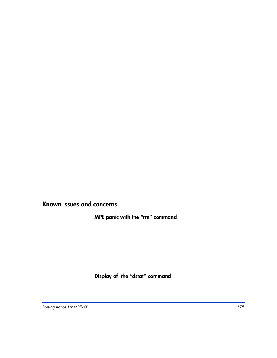 Known issues and concerns, Known issues and concerns 375 | HP XP RAID Manager Software User Manual | Page 375 / 416