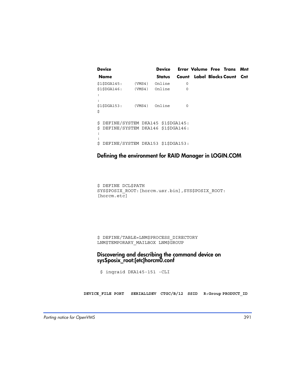 HP XP RAID Manager Software User Manual | Page 391 / 416