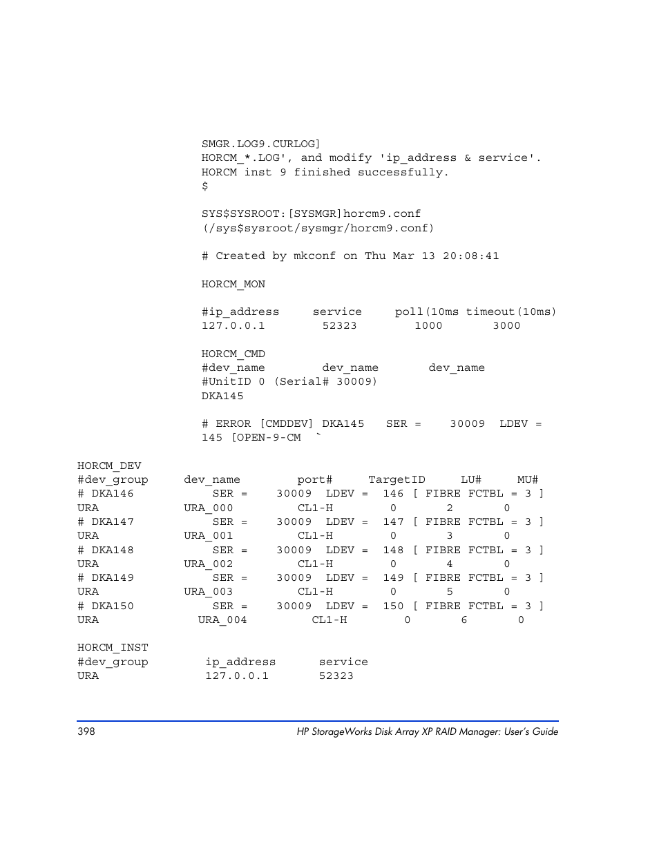 HP XP RAID Manager Software User Manual | Page 398 / 416