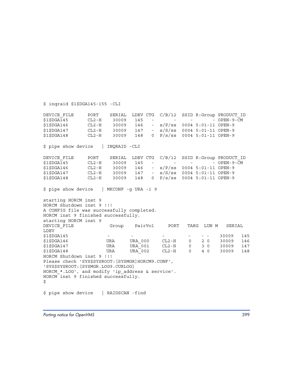 HP XP RAID Manager Software User Manual | Page 399 / 416