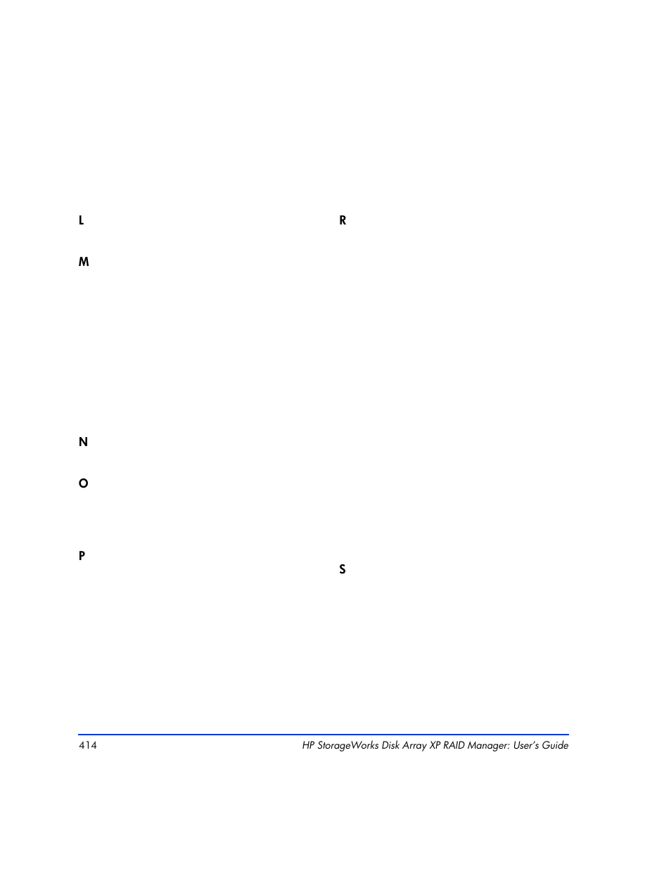 HP XP RAID Manager Software User Manual | Page 414 / 416
