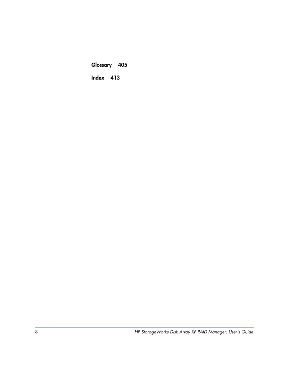 HP XP RAID Manager Software User Manual | Page 8 / 416