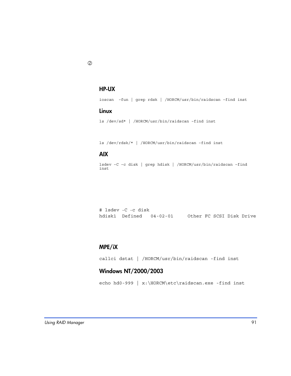 HP XP RAID Manager Software User Manual | Page 91 / 416