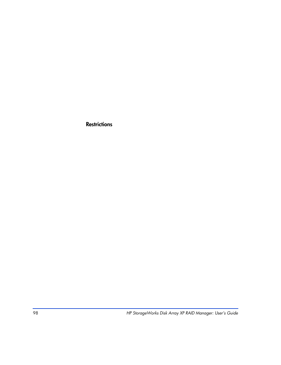 HP XP RAID Manager Software User Manual | Page 98 / 416