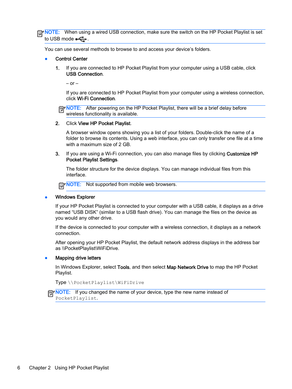 HP Pocket Playlist User Manual | Page 10 / 33