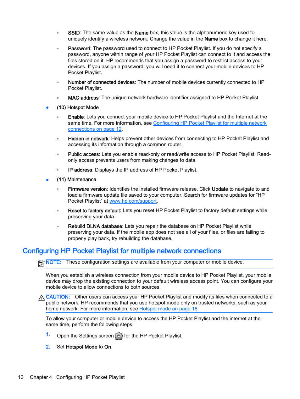 HP Pocket Playlist User Manual | Page 16 / 33