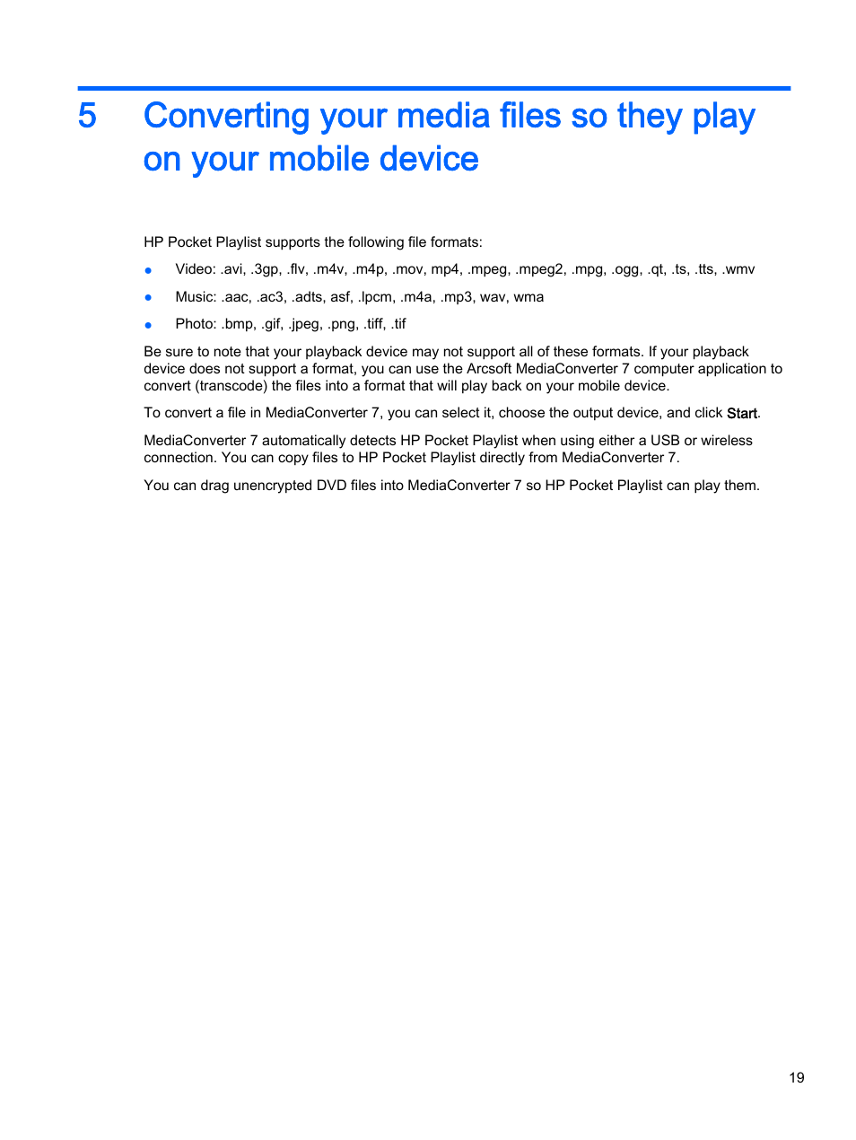 HP Pocket Playlist User Manual | Page 23 / 33