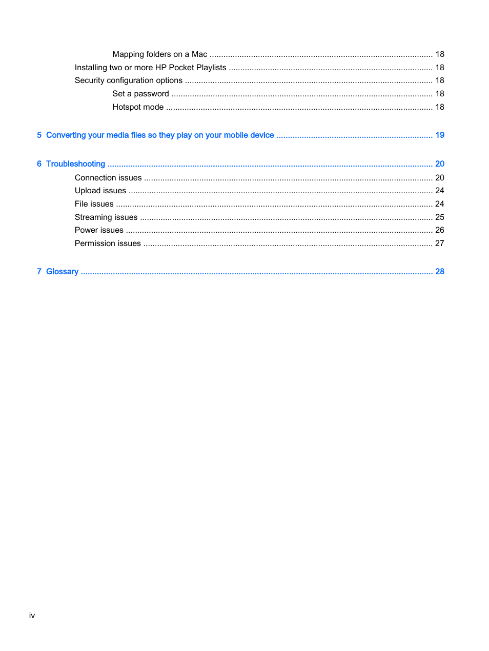 HP Pocket Playlist User Manual | Page 4 / 33