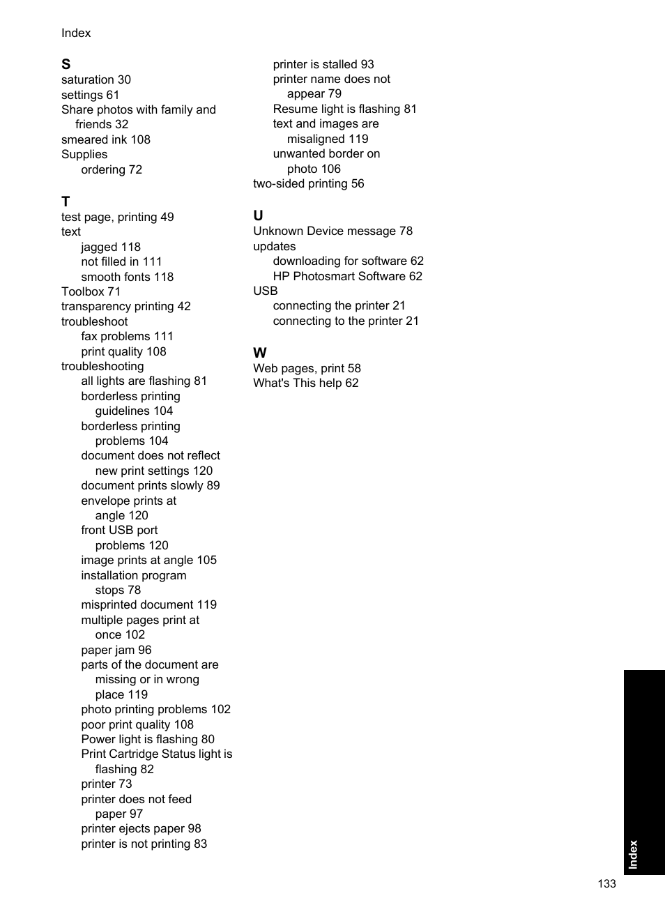 HP Deskjet D4363 Printer User Manual | Page 136 / 137