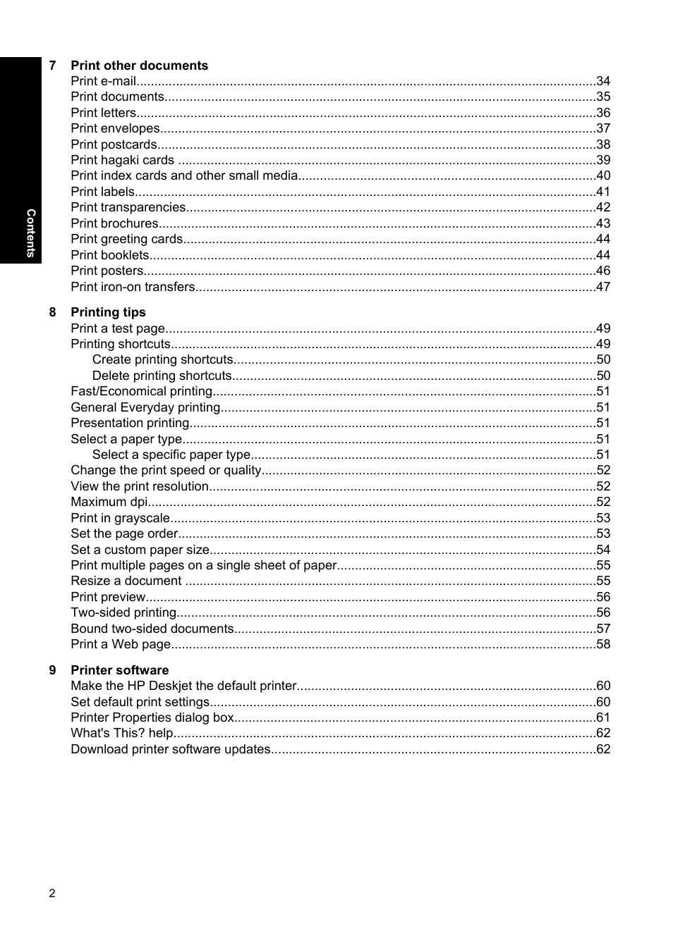 HP Deskjet D4363 Printer User Manual | Page 5 / 137