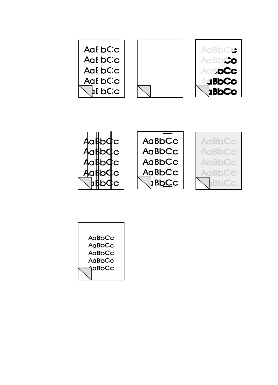 Image defect examples | HP LaserJet 1100 All-in-One Printer series User Manual | Page 114 / 198