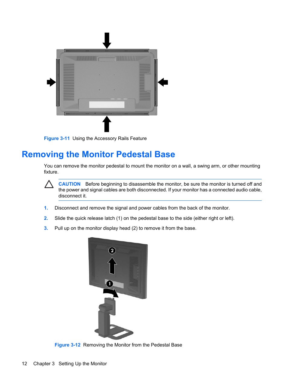 Removing the monitor pedestal base | HP LP3065c 30 inch LCD Monitor User Manual | Page 18 / 33