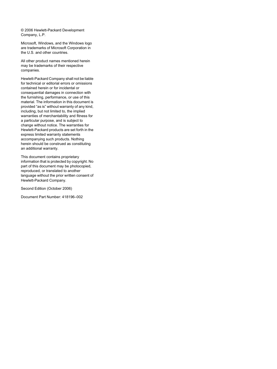 HP LP3065c 30 inch LCD Monitor User Manual | Page 2 / 33