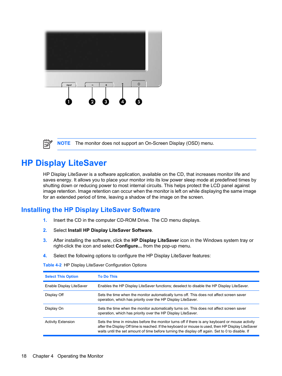 Hp display litesaver, Installing the hp display litesaver software | HP LP3065c 30 inch LCD Monitor User Manual | Page 24 / 33