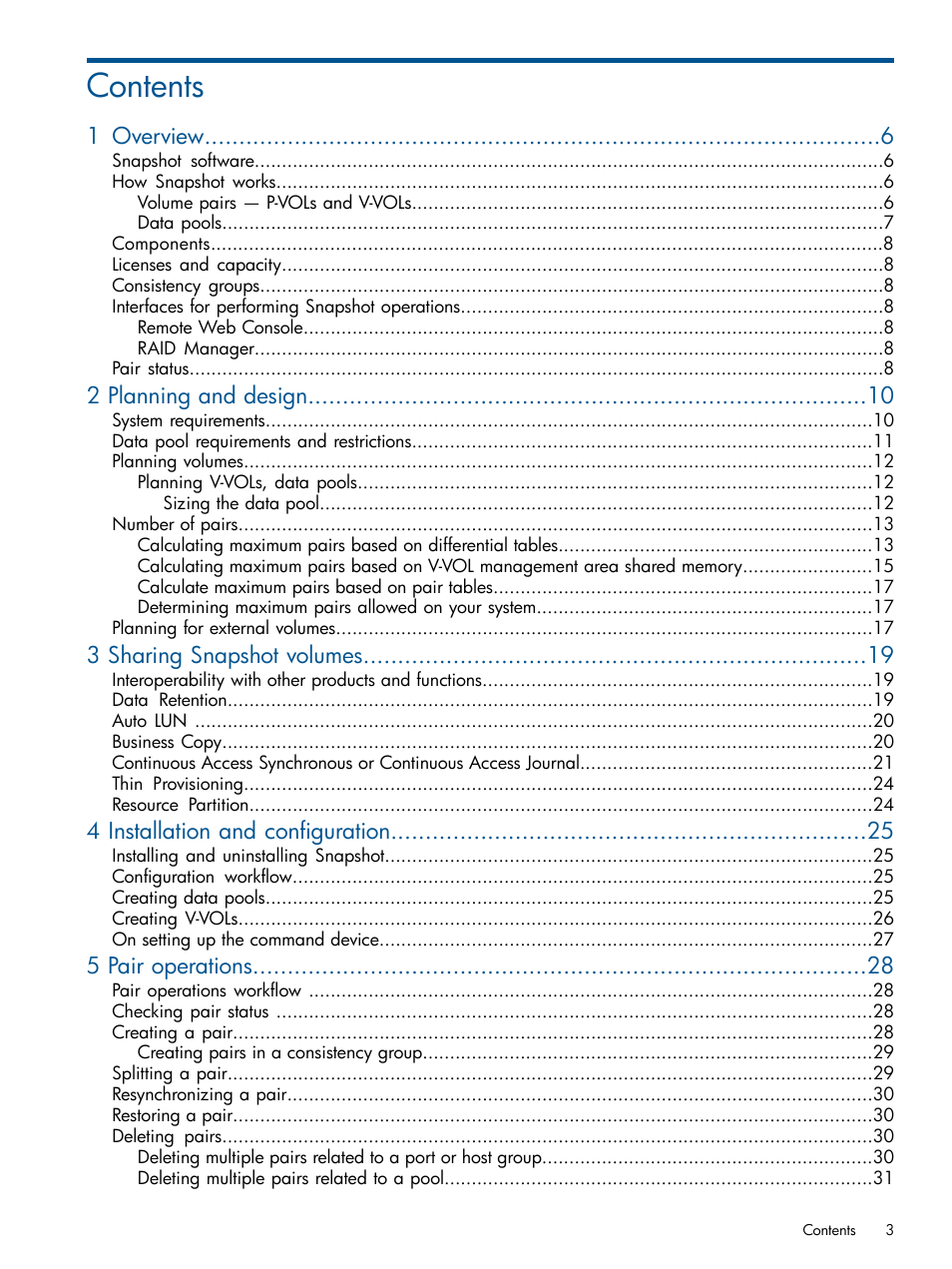 HP XP RAID Manager Software User Manual | Page 3 / 98