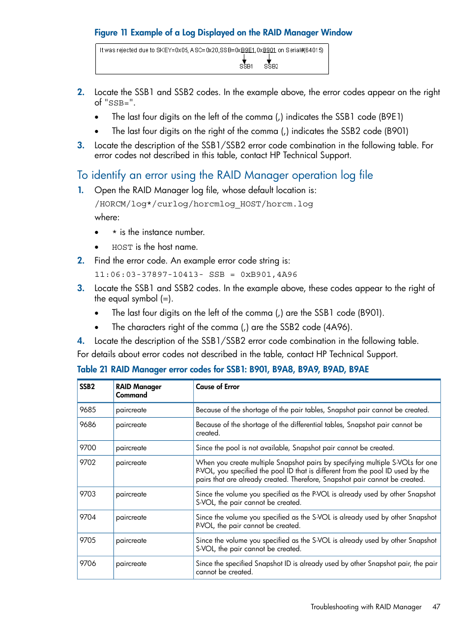 HP XP RAID Manager Software User Manual | Page 47 / 98