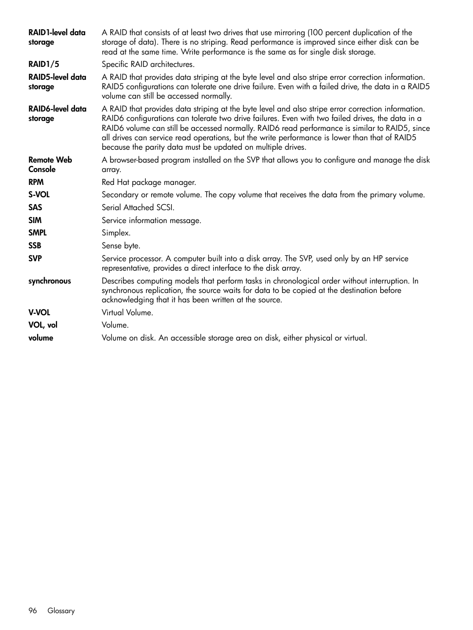 HP XP RAID Manager Software User Manual | Page 96 / 98