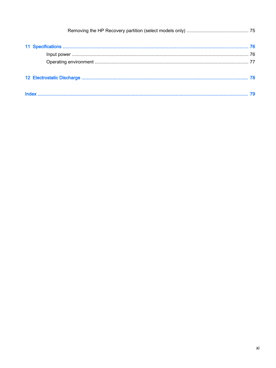 HP ENVY 15t-k000 CTO Notebook PC User Manual | Page 11 / 93