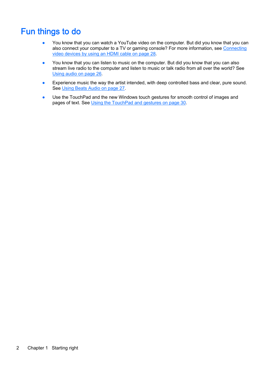 Fun things to do | HP ENVY 15t-k000 CTO Notebook PC User Manual | Page 14 / 93
