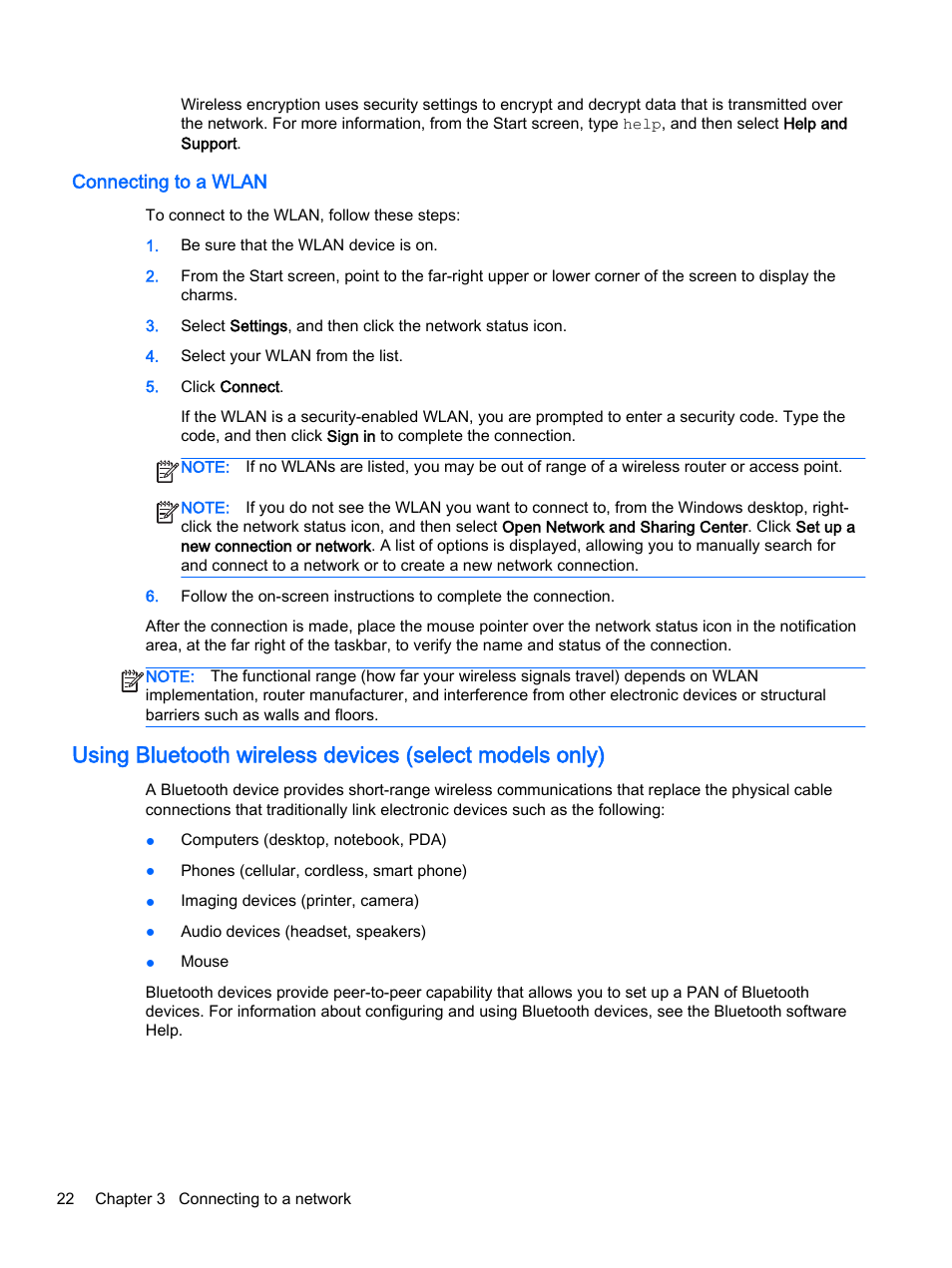 Connecting to a wlan | HP ENVY 15t-k000 CTO Notebook PC User Manual | Page 34 / 93