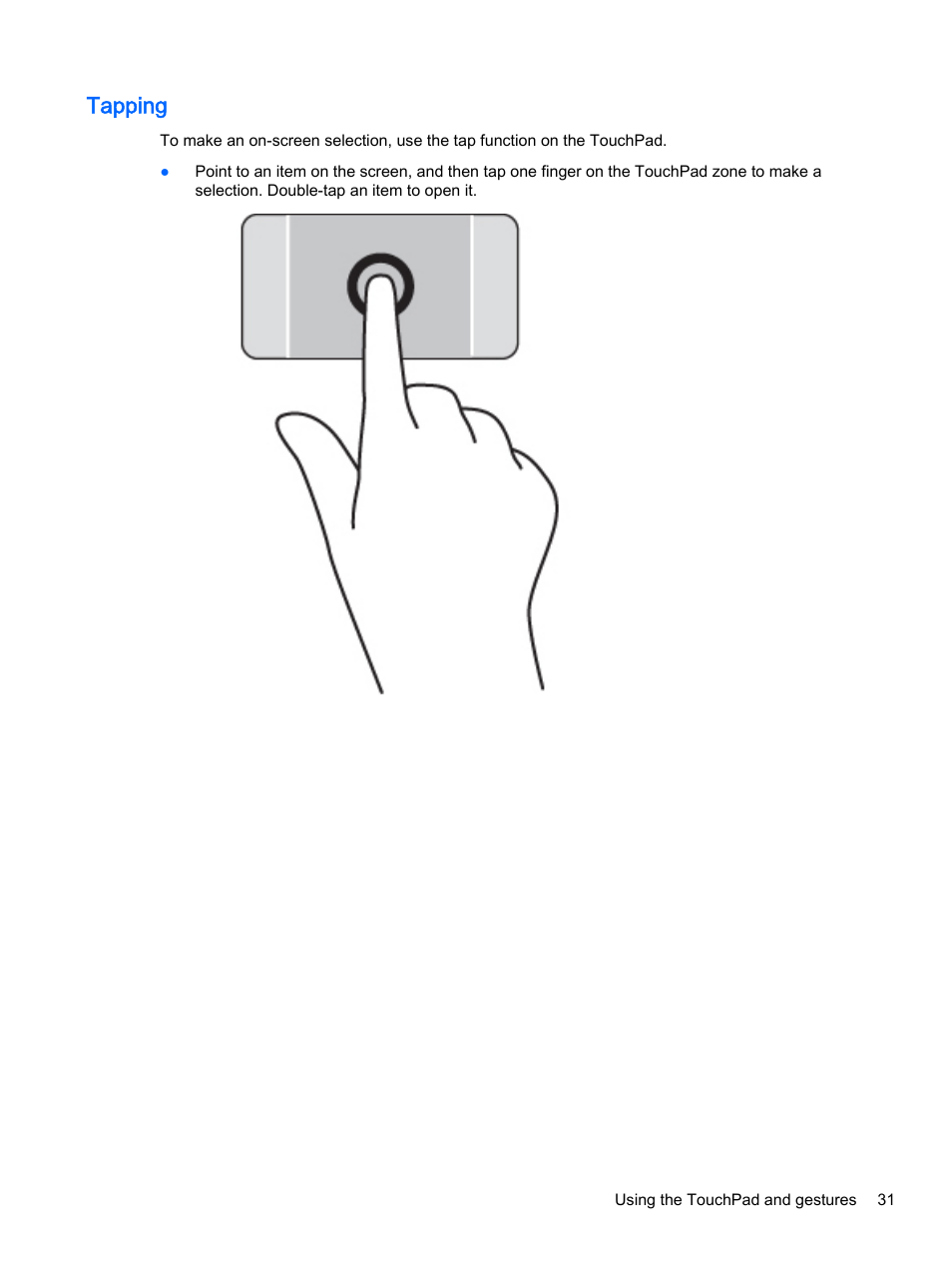 Tapping | HP ENVY 15t-k000 CTO Notebook PC User Manual | Page 43 / 93