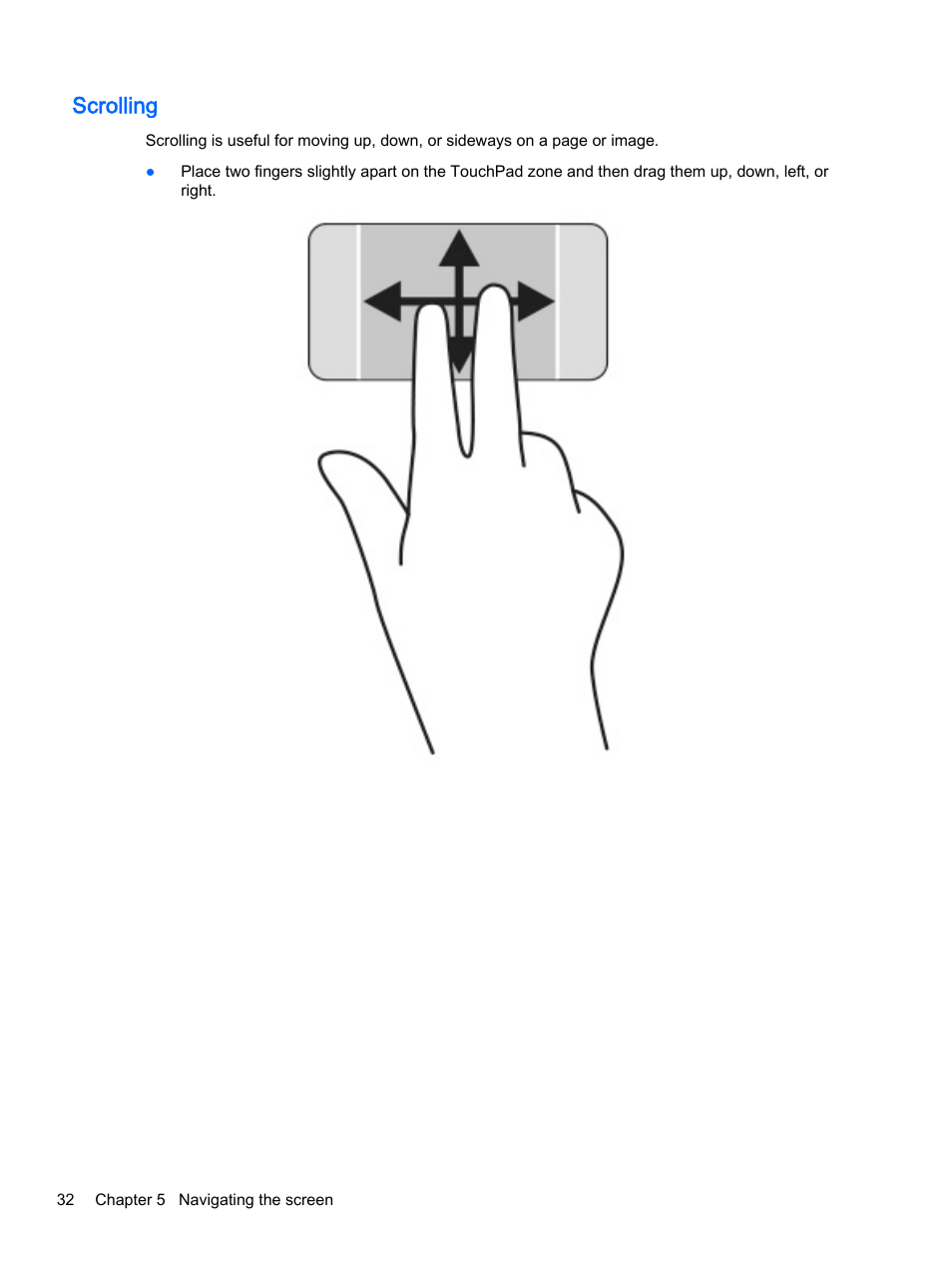 Scrolling | HP ENVY 15t-k000 CTO Notebook PC User Manual | Page 44 / 93