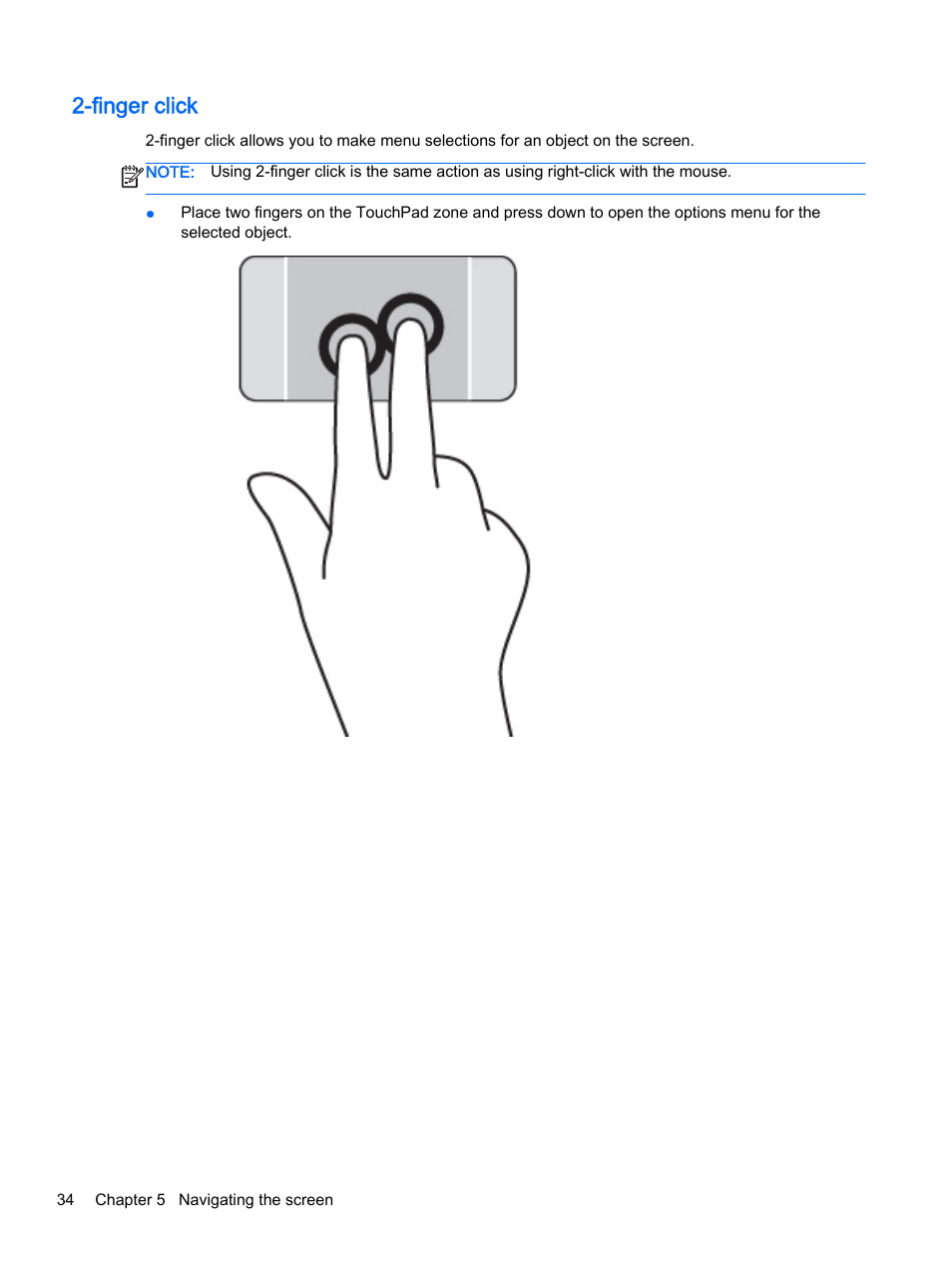 Finger click | HP ENVY 15t-k000 CTO Notebook PC User Manual | Page 46 / 93