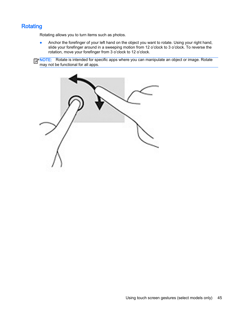 Rotating | HP ENVY 15t-k000 CTO Notebook PC User Manual | Page 57 / 93