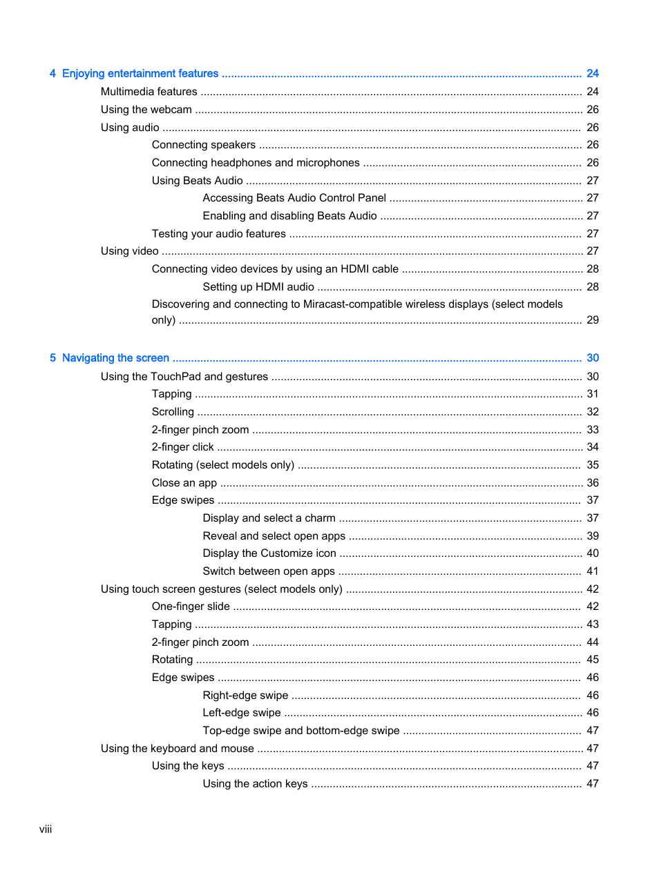 HP ENVY 15t-k000 CTO Notebook PC User Manual | Page 8 / 93