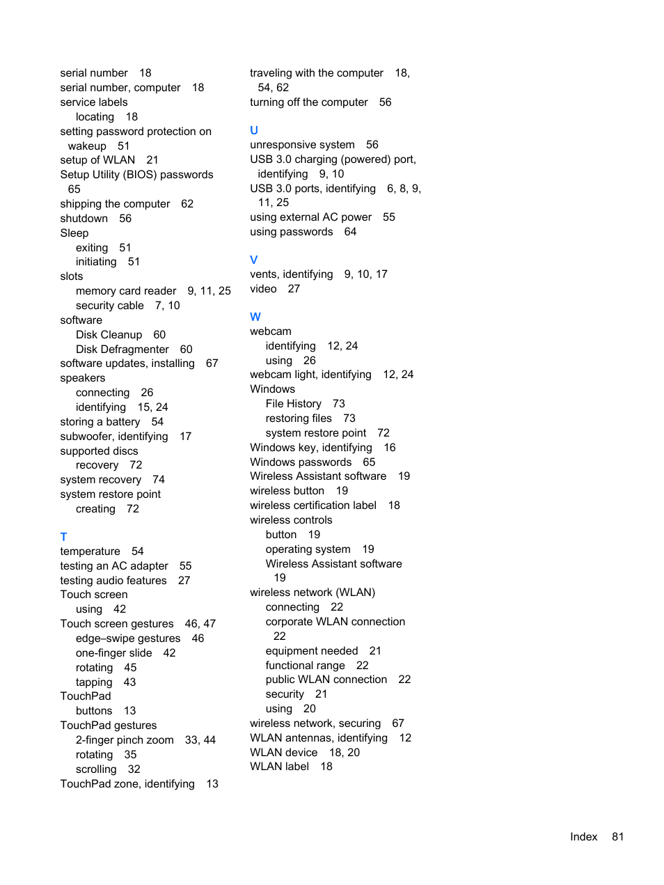 HP ENVY 15t-k000 CTO Notebook PC User Manual | Page 93 / 93