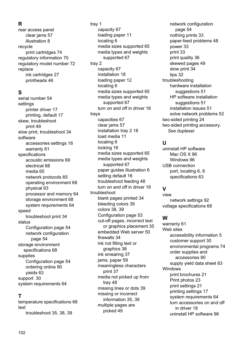 HP Officejet Pro 8000 - A811 User Manual | Page 106 / 110