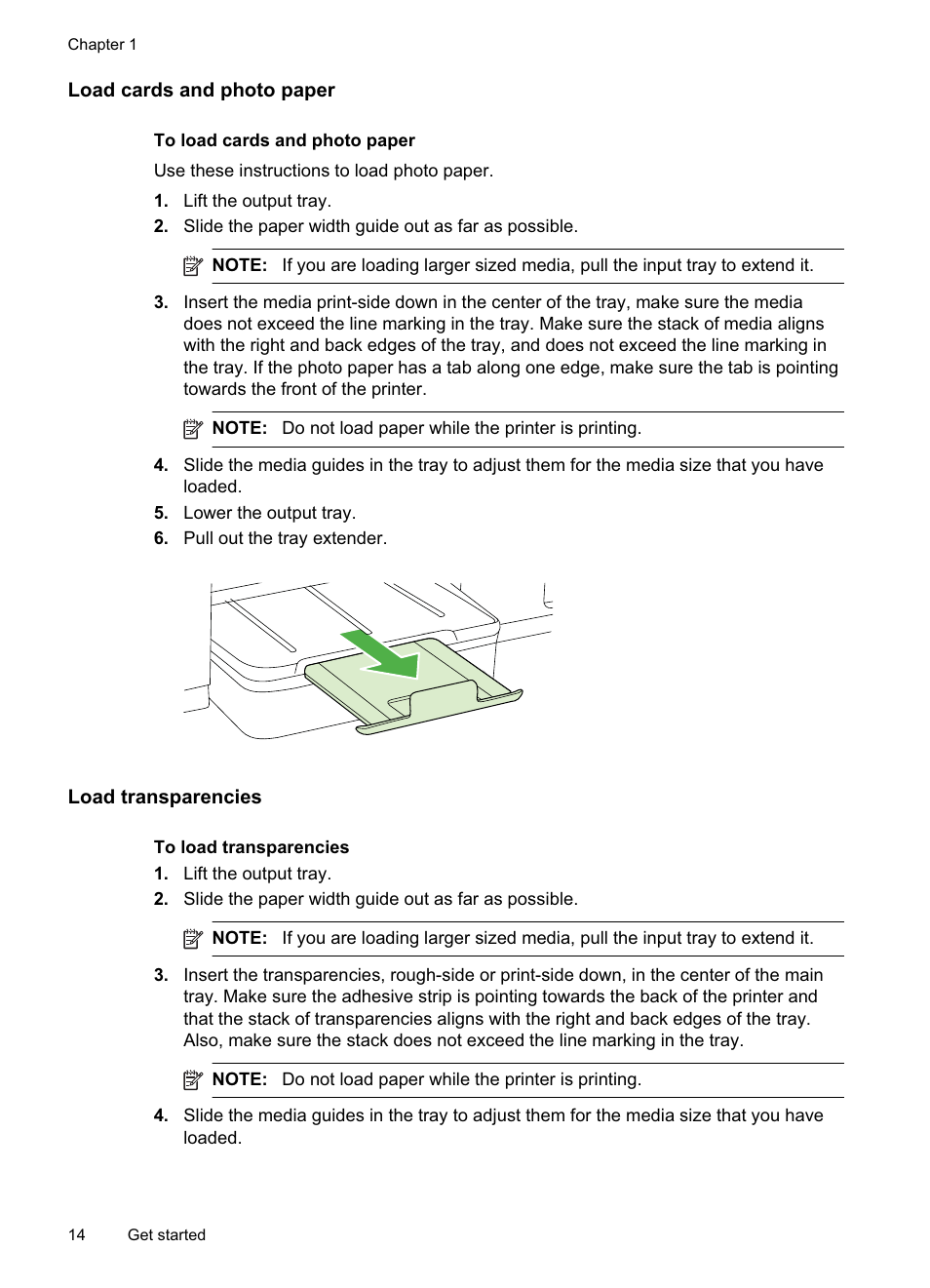 Load cards and photo paper, Load transparencies | HP Officejet Pro 8000 - A811 User Manual | Page 18 / 110