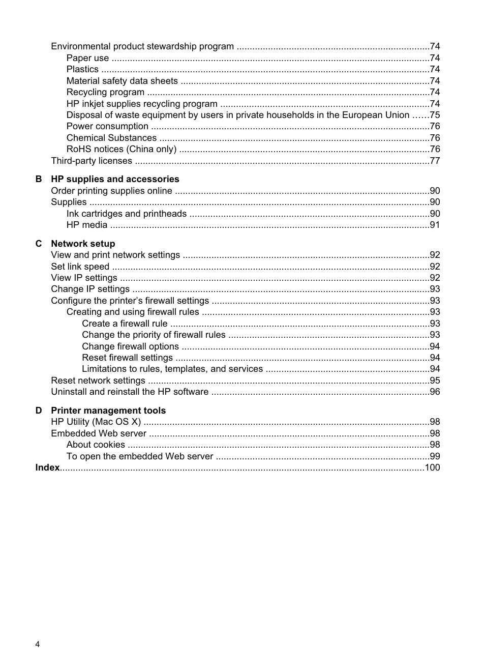 HP Officejet Pro 8000 - A811 User Manual | Page 8 / 110