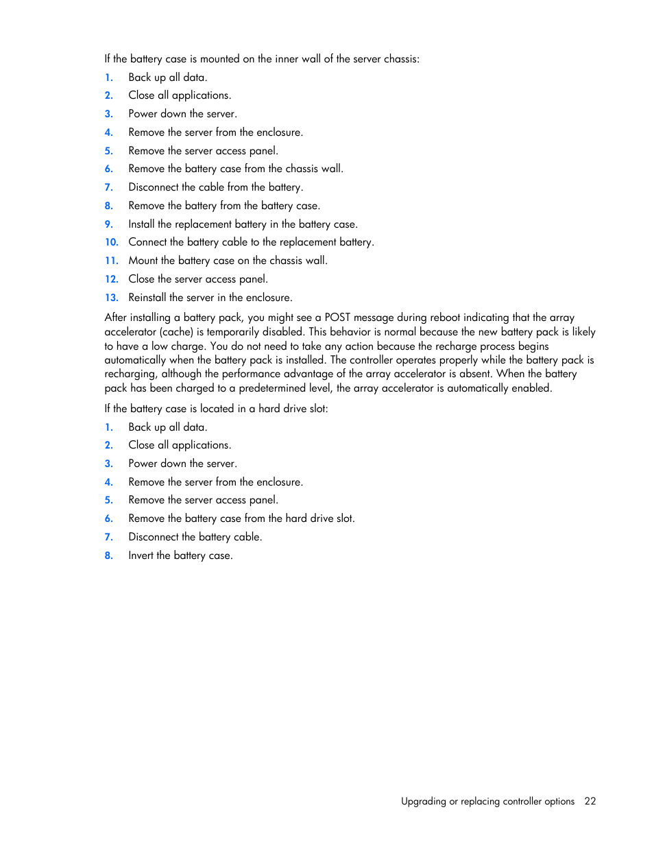 HP Smart Array P800 Controller User Manual | Page 22 / 55
