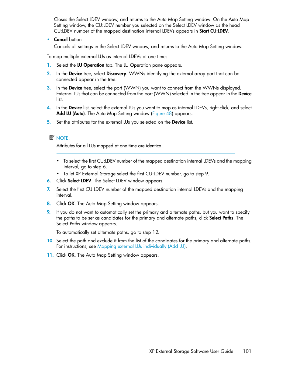 HP StorageWorks XP Remote Web Console Software User Manual | Page 101 / 192