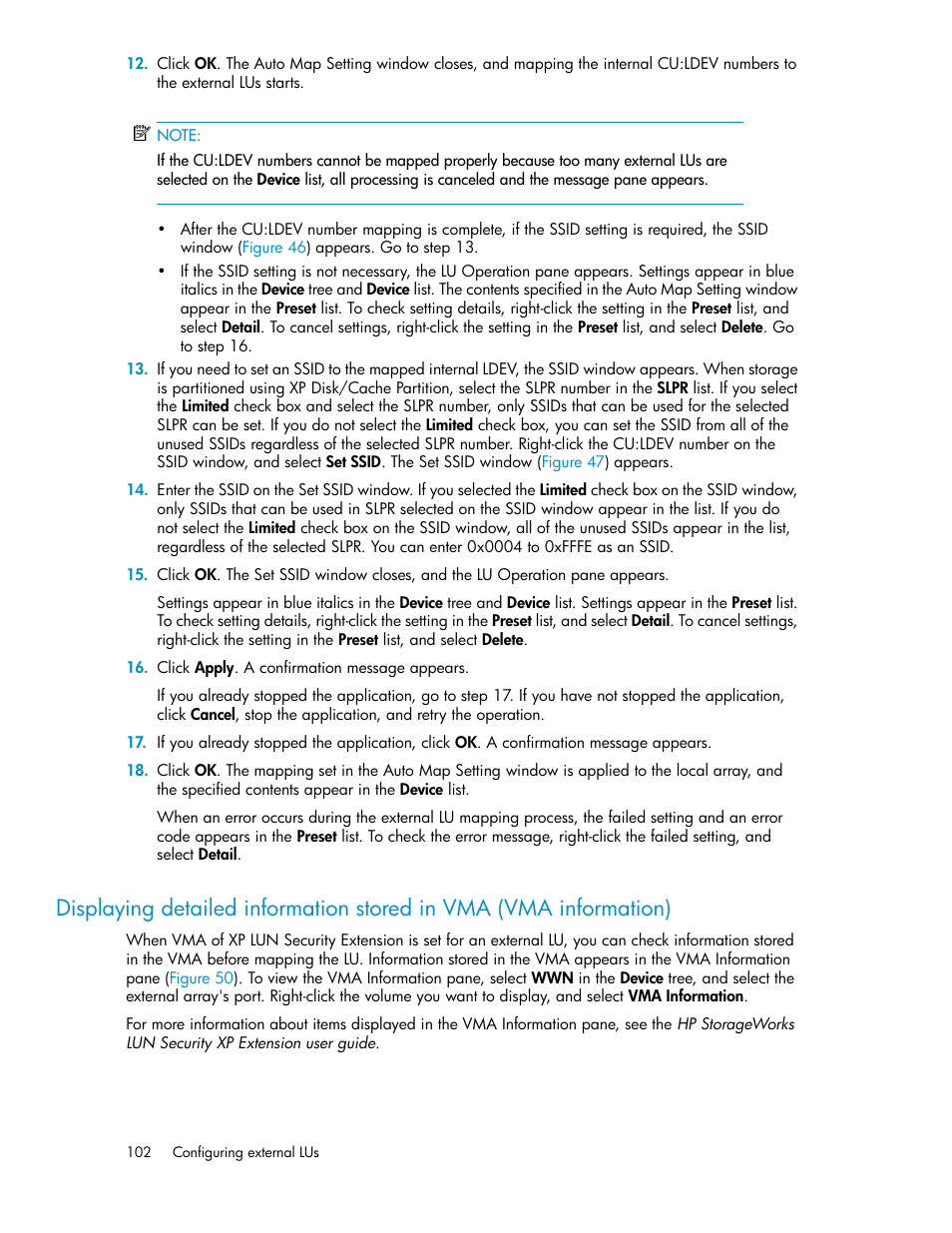 HP StorageWorks XP Remote Web Console Software User Manual | Page 102 / 192