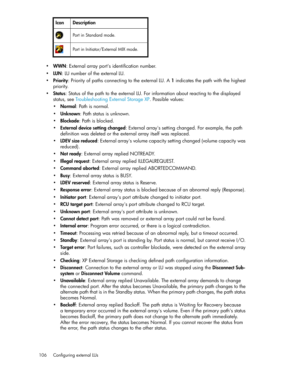 HP StorageWorks XP Remote Web Console Software User Manual | Page 106 / 192