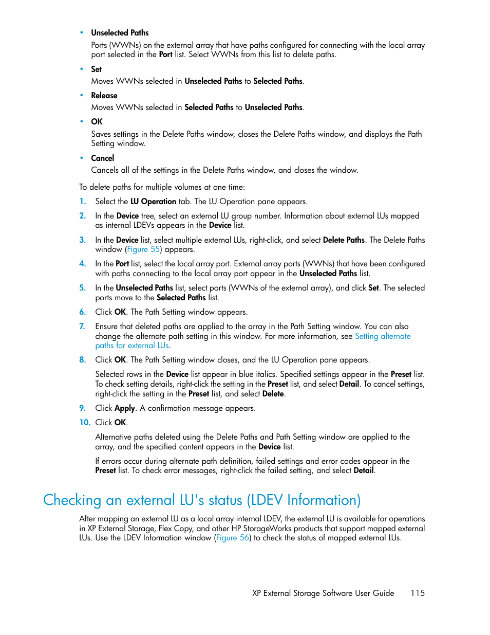 HP StorageWorks XP Remote Web Console Software User Manual | Page 115 / 192